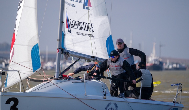 Robby Boyd's team in action at qualifier 2 of the RYA Match Racing ...