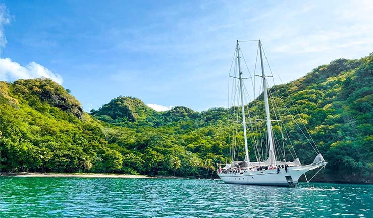 Brianne Wright now travels around the world on the 35m sail training vessel she works on as a result of the Trinity House RYA Yachtmaster Scholarship. 